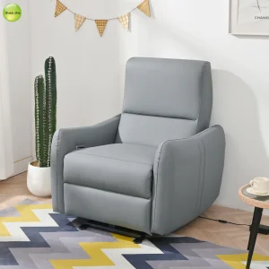 Space-Saving Wall Hugger Recliner Sofa Heavy Duty Metal Frame Lounge Chair with 330Lbs Capacity for Small Apartment