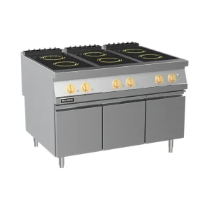 21kW Electric Induction Cooker Stove for Commercial Kitchen 6-Burner Restaurant Equipment