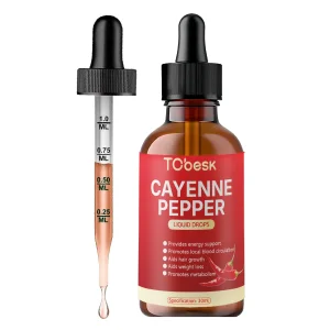Natural Chili Extract Drops Liquid Supplement for Metabolism Boost, Energy, Weight Management, and Digestion