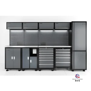 Modern Combined Workstation, Multi-functional Tool Station with Stainless Steel Top for Clean Room Use