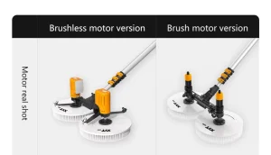Brush-Less Motor and Brush Motor Available Solar Panel Cleaning Brush