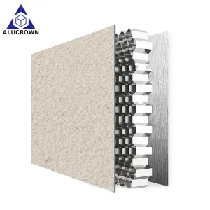 Custom Thickness Natural Stone Marble Granite Composite Sandwich Honeycomb Veneer