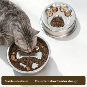 Slow Feeder Bowl Stainless Steel