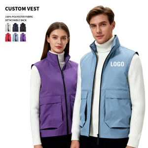 Men's Winter Formal Plus Size Zipper Vest
