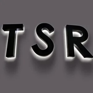 Custom Luxury Mirror Gold Titanium Backlit Letters for Boutique Stores Exporters, Products