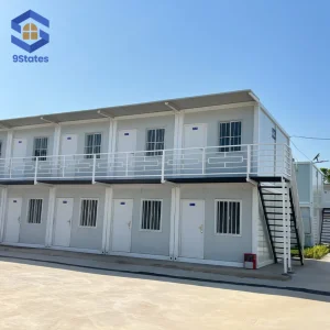 High Quality Waterproof Casa Prefab Expandable Modular Prefabricated Container Tiny House for Isolated Area Project Accommodation Block