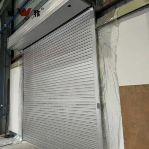 Automatic Galvanized Steel Fireproof Smoke Control Commercial Roller Shutter Door for Basements