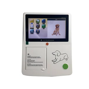 Máquina de electrocardiografía ECG portátil digital de alta calidad para animales