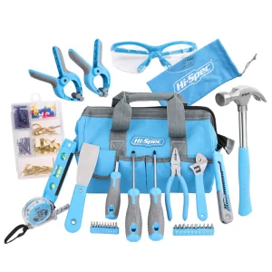 Hi-Spec 130-Piece Stainless Steel Hand Operated Home Tool Kit