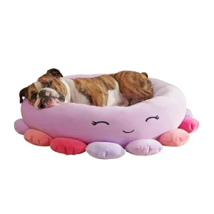 Cama para perros antideslizante en forma de pulpo