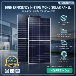 Industrial N-Type Topcon Mono Solar Panel