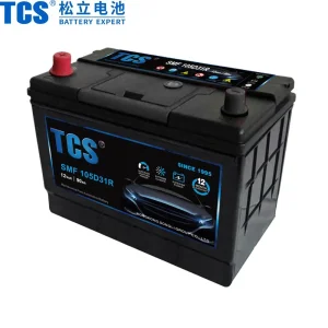 Low Temperature Start 105D31R 90Ah Hybrid Car Battery Cell Manufacture For Ships That Need Strong Starting