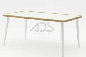 CE Certification Full-Aluminum Sleek Aluminum Patio Dining Table - AD721017 Manufacturer, Service