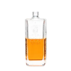 China 700ml fancy clear trapezoidal shape alcohol bottles Supplier, Suppliers