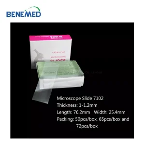 Disposable Medical Positive Charge Glass Prepared Microscope Slide 7102