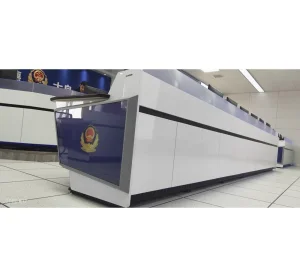 High-End LED Financial Command Center Monitoring Console