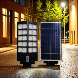 Iluminação Solar LED de Rua Tudo em Um IP65 À Prova D'Água com Sensor de Movimento para Jardim Quintal