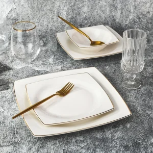 Gold Rim Tableware