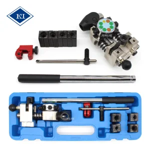 Brake Service Pipe Flaring Tool Brake Pipe Line Aluminium Copper Tubing Flaring Tool Set for 3/16"-1/4"-5/16"-3/8" Tubing