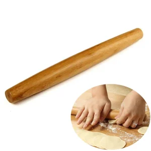 French Rolling Pins Bamboo Wooden for Baking Pizza Dough or Pie or Cookie
