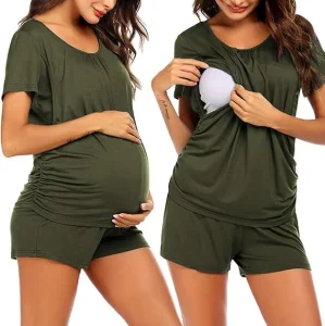 Women's Maternity Pajamas Postpartum Set