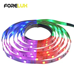 Atacado 7.2W/M 24V/12V 30LEDs/M 5050 RGB 3in1 fita de LED para decoração de casa