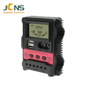 Cross-Border Exclusive PWM High-Efficiency Solar Controller, 12V/24V Recognition Charging Regulator for Smart Light Power System