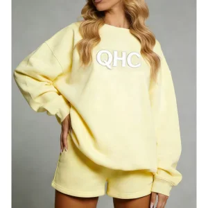 Women's Casual Printed Two-piece Set Loose Sweatshirt Hoodie High-Waisted Elastic Waistband Daily Loungewear Shorts Sport Set