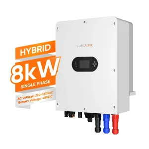 Inversor de Almacenamiento Solar Sunark Renewable Energy 48V 5kw 7kw 8kw Inversor Solar Híbrido con Batería para el Hogar