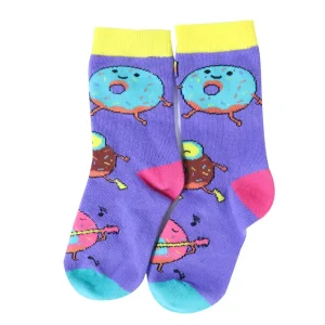 Meias personalizadas secagem rápida para crianças, coloridas e fofas, com punho elástico bom, meias para vestir crianças