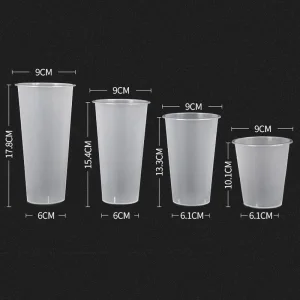 Custom Printed Disposable Plastic Cup Boba Bubble Tea