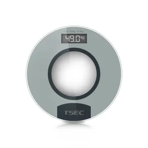 Bathroom Scale – Electronic Digital Bodyweight Scale, 180kg/28st 8lb, LCD Easy to Read Display, Step on Instant Reading, Compact Clear Design