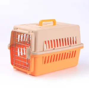 Durable Plastic Pet Carrier Collapsible Wheeled Luxury Pet Airport Carrier
