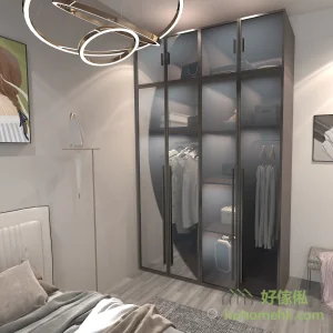 Modern Luxury Frosted Glass Wardrobe