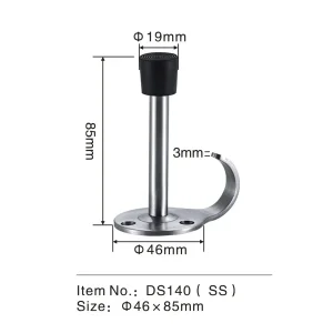 Glass Shower Door Stopper Rubber Plug Strong Magnetic Door Plug Wholesale Anti Collision Door Stop