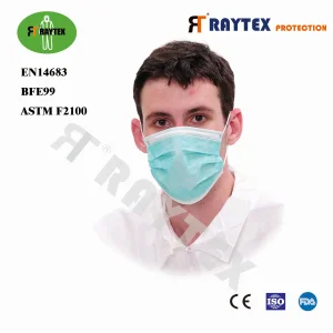 Protección Personal En14683 Bfe99 Mascarilla Facial de PP de 3 Capas con Gomas para las Orejas 3