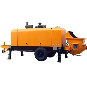 New Type of Concrete Pump Truck for Pouring Cement, Mobile Mortar Spraying, Small Grouting, Electric Spraying Concrete, New Type of Concrete Pump.