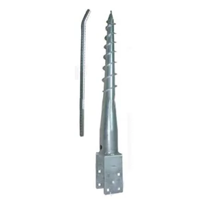 Heavy Duty Hot Dip Galvanized Q235 Ground Screw Anchor No Dig Helical Pile Earth Anchor Foundation For Solar Mounting System