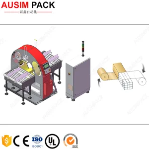 Electric Orbital Horizontal Packing Wrapping Machine for Food Aluminum Spiral Profile High Efficiency Film Packaging