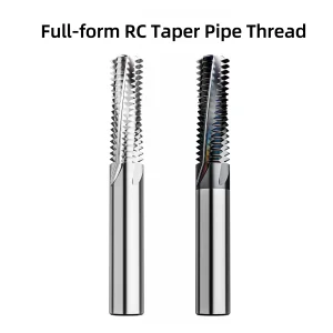 65&deg; Tungsten Carbide Full-form Thread Mill for Steel &amp; Aluminum Rc Taper Pipe Thread 1/8 1/4 3/8 1/2 3/4