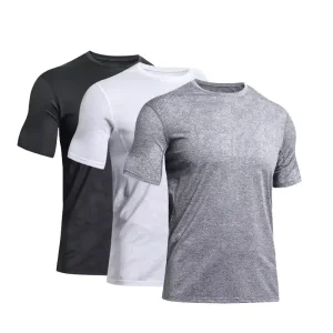 Wholesale Custom Printed Men's T-Shirt Breathable Casual Fitness Sports Wear Plus Size Training Gym Clothing for Summer