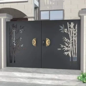 Courtyard Villa Customized Gate Art Decoration - High-Precision Laser Engraving