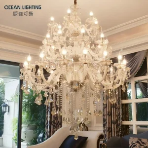Ocean Interior Decor Modern Luxury Crystal Chandelier Lighting