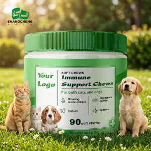 Vitamin Pets Organic Daily Nutritional Soft Chews Multivitamin Immune Support Supplements Lactoferrin Colostrum For Dogs Cats