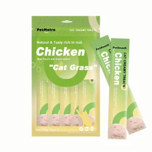 Functional Lickable Cat Snack with Easy Absorption Formula Supporting Hairball Control and Skin Care Creamy Cat Treats