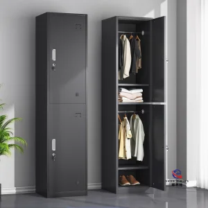 Scratch-resistant Steel Locker with Ventilated Doors, Durable Metal Wardrobe for Sports Club & Athletics