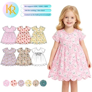 KR Kids Cute Printed Dress