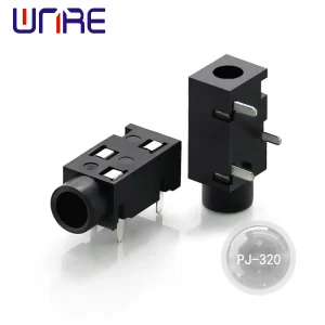 China PJ-320 Headphone socket wide application, black, 3 pin Factories, Company
