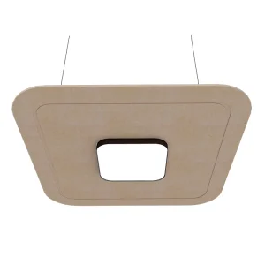 High-End Circular Pendant Light China's Office Decorative LED Ambient Noise Reducing Acoustic Felt Ceiling Chandelier