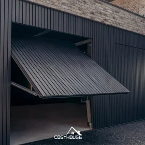 Cosyhouse Black Electric Overhead Canopy Garage Door